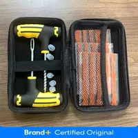 Car Tire Repair Kit, Tire Blowout Plug Tool, Emergency Tire Strip Mixing Glue Repair Tool Kit, Tire Inflator Amagi