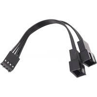4Pin Plug to Dual 3Pin Plug Cable Splitter XXUC PWM Y Extend Wire for PC Motherboard Cooling Fan Controller Speed Convert Cord
