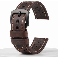 Vintage Genuine Leather Watchbands 20mm 22mm 24mm Cowhide Wrist Strap Belt for Samsung Galaxy Watch 4 Bracelet Accessory