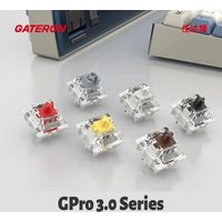 Gateron Pro 3.0 V3 Switch 3pin RGB Linear Tactile Brown Red White Yellow Silver Black Switch For Mechanical Keyboard Pre Lubed
