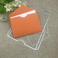 3D envelope die-cutting suitable for DIY scrapbook silver gray metal template for card printing and embossing handicrafts