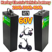 Harley battery Citycoco Electric Battery 60V 20Ah-40Ah for 250W~1500W Harley MotorcycleWaterproof LithiumBattery + 67.2V Charger