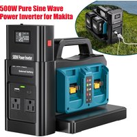 NEW Power Inverter AC120V/ 220V for Makita18V Battery with USB Type-C DC Cigarette lighter Port Output Outdoor Power Station
