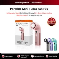 Portable Mini Turbo Handlend Fan 0.5s Fast Cooling 100 Gear Wind Speed 168g Light USB Rechargeable Fan 16 hour Battery Life F30