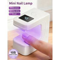 1Pc Mini Rechargeable UV LED Nail Lamp For Gel Nails,Quick Dry Nail Lamp Machine UV LEDs Gel Polish Nail Dryer Lamp Manicure