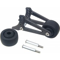 Carbon Fiber Adjustable Head up Double Wheel, Suitable for Tamiya RC Car Lunch Box Grsshopper Bumblebee Midnight Pumpkin Upgrad
