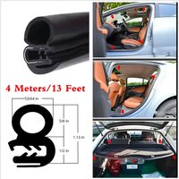 Universal Car Door Rubber Seal Weatherstrip Steel Belt Weatherstripping Soundproof Waterproof Seal Kit Strip Rubber Seal