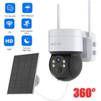 4MP Drahtlose Überwachungskamera Outdoor WiFi Solar Batteriebetriebene Kamera Schwenken/Neigen Drehen Überwachungskamera Hause Schutz 2,4G