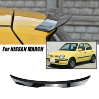 For Nissan Accessories March Tiida Pulsar MICRA III IV V LEAF Almera II PIXO Hatchback Car Rear Roof Spoiler Extention ABS