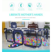 NEW Playpens for Baby with Pull Rings Indoor Baby Playground Kids Balls Pool Activity Fence Baby Games Park Child Safety Barrier