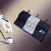 30x50cm Microfiber Golf Towel with Hook 4-Color Set Golf Lover Accessories Portable Cleaning Towel for Golf Balls Clubs