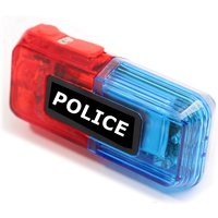 LED Red and Blue Multifunction Flashing Warning Light Waterproof Traffic Safety Shoulder Light Manual Control Built-in Battery