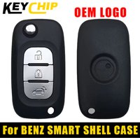KEYCHIP For Mercedes Benz Smart Fortwo 453 Forfour 2015 2016 2017 CWTWB1G767 TWB1G767 Flip Folding Car Key Shell Case Cover
