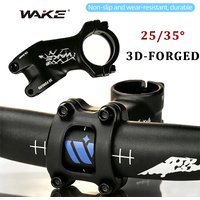 WAKE Bicycle Stem 25° 35°Bicycle Handlebar Stem 60/70/80/90/100/110/120mm MTB Road Bike Power 31.8mm Bike Table