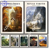 1pc Classic Lord Of The Rings Movie Posters Science Fiction Real Of Elves Hobbit Prints Canvas Painting Wall Picture Home Room