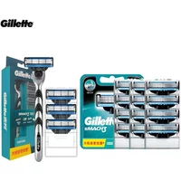 Gillette Mach 3 Razor Safety Manual Shaver 3-Layer Blade with Lubrication Strip Shaving Machine for a Smooth Shave