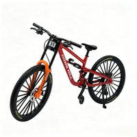 AliExpress NONE 1:8 Scale Downhill Mountain Bike Model Alloy Bicycle Ornament Finger Bike Simulation DH MTB Model for Collection Home Decoration