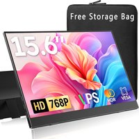 15.6 Inch Portable Monitors 1366*768P HD 72%sRGB IPS 16:9 1000:1 With Type-C Mini HDMI For Phone Laptop TV PS4/5 XBox Mac PC