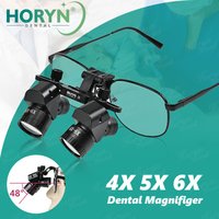 4-6X loupes Dental Binocular Magnifying Glasses 48° Wide Angle Prevention Cervical Spondylosis Magnifier Dental Loupes No LED