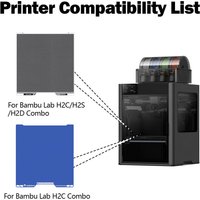 HzdaDeve H2C Vision Encoder and H2C Cool Plate Double Sided Smooth Cold Build Plate PEI Sheet Platform 335X346.5MM Advanced