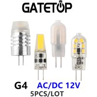 5PCS/LOT led mini bulb G4 crystal lamp chandelier 12V 1W 2W 3W no strobe warm white light can replace 20W halogen lamp