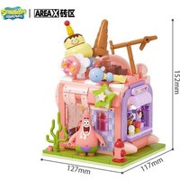 AREA-X SpongeBob SquarePants Original Box Patrick Star Assembly Building Block Model Toy Figure Sweet Star Dream Children Gift