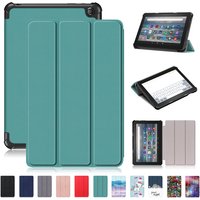 For Amazon Fire 7 2022 Case 7.0 inch Tri-Fold PU Leather Magnetic Stand Smart Cover For All New Kindle Fire 7 2022 Tablet Case