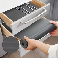 1 Roll Shelf Liner Kitchen Cabinet Drawer Liner Kitchen Shelf Liner Non-slip Easy-to-clean Liner Non-adhesive Refrigerator Liner