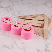 Porte-noyau de cire en bois, fournitures de bougies, outil de fabrication de bougies, bâtons de bois, dispositif de centrage de mèche, artisanat d'art, 5 à 30 pièces