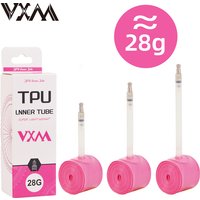 VXM 1Pc 28g orange Bike TPU Inner Tube 700X18 25 28 32 Road Bicycle TPU Material Tire 65mm Length French Valve