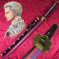 41inch Roronoa Zoro Katana Sword Anime Zoro Cosplay Prop Ninja Knife Original Samurai Sword Real Size Japanese Katana Toy Gift
