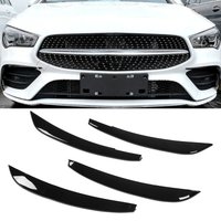 4Pcs/Set Front Bumper Fog Light Grille Cover Trim Replacement for Mercedes CLA C118 CLA180 CLA200 CLA250 W118 Car Styling