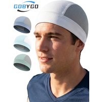 AliExpress gobygo GOBYGO 1Pcs Breathable Mesh Cycling Skull Cap Quick Dry Sweat-Wicking Stretch Running Commuter Hat Bike Motorcycle Helmet Liner