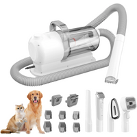 Pet Grooming Vacuum & Dog Grooming Kit with 2.5L Capacity Larger Pet Hair Dust Cup Dog Brush for Pet Hair Vacuum Cleaner