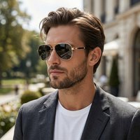 New Metal Fashionable Retro Driving Sunglasses With Polarized And Uv Protection2020