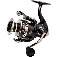 All Metal Salt Water Surf Spinning Fishing Reel 1000-6000 Spinning Fishing Reel Black/gold 14 Bearing Balls 15KG Max Drag