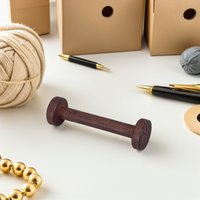 5Pcs Wooden Craft Spools Empty Wood Reels Handpolished Bobbins for Macrame Elastic Jewelry Chain Twine Storage DIY Home Decor