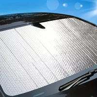 Front Windshield UV Reflective Car Sunshade Curtains Single Sided Silver Foam Sunshade For Vehicle Sun Protection