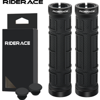 Mountain Bike Grips Ergonomic TPR Rubber Anti-Slip Shockproof Bicycle Handlebar Cover Durable Comfortable MTB Handle Cuffs