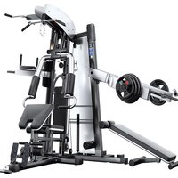 YTYINCommercial Multi-Function Smith Machine Integrated Bird Gantry Set Unisex Three-Person Gym Comprehensive Trainer