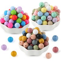 50Pcs/lot 9/12/15mm Loose Beads Silicone Round Beads Pearl Beads Food Grade For Jewelry Making DIY Handmade Accessories