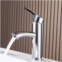 Wonderful Basin Bathroom Sink Faucet Chrome Water Faucet Hand -watert Basin Bathroom Bathroom Splash Anti Hot and Hot Faucet