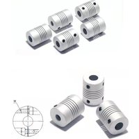 Flexible Coupling D19L25 5x8mm Aluminium Z Axis CNC Motor Jaw Shaft Coupler For Stepper Motor Coupler Shaft Couplings 3D Printer