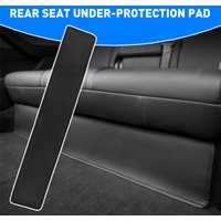 Rear Seat Lower Protective Mat For Tesla Model Y Juniper / Launch PU Leather Under Seat Anti-kick Pad Car Interior Accessories
