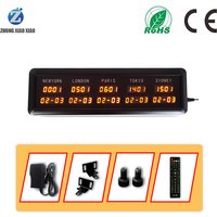 LED mini digital world time zone 0.4 inch clock electronic clock LED multi zone clock 5 cities with date DAP