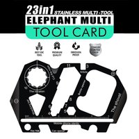 Outdoor Portable Card Knife, EDC Multifunctional Survival Tool Card for Camping Hiking Emergency Use