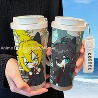 520ml Anime Water Cup Limbus Company Don Quixote Travel Water Bottle Large Capacity Drinking Bottle for Fitness Sports