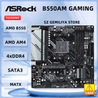 Asrock B550AM GAMING Motherboard AM4 AMD B550M 4xDDR4 DIMM NVME M.2 Ryzen 5500 5600 5300G 3950 4700 5700 cpu
