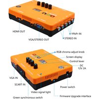 ODV-GBS-C Component/VGA/Scart to VGA/HDMI-Compatible Scan Converter Adapter for Retro Game Console for PS1/PS2/PS3/GameCube/N64