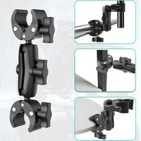 Camera Double Clip Crab Clamp for GoPro Motorcycle Bicycle Handlebar Clip Bracket for Insta360 One X2 X3 Sports Camera Accessory